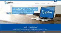 Desktop Screenshot of jadice.com
